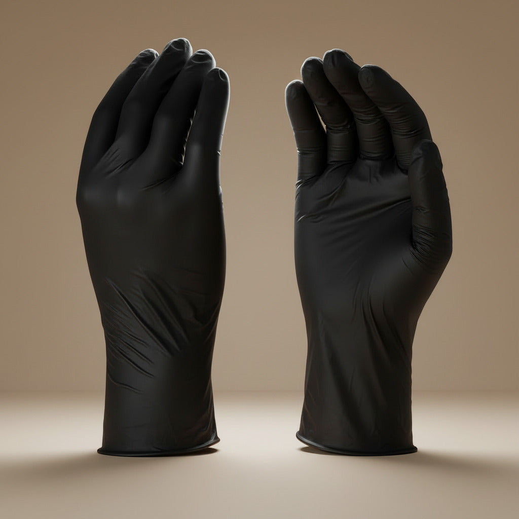 Gants nitrile noirs premium Organink - Gants tatouage PMU maquillage permanent sans latex - Matériel protection tatouage professionnel qualité supérieure médical
